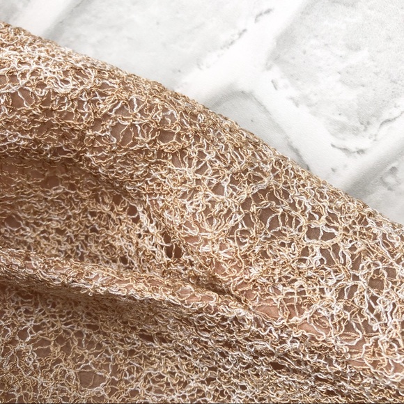 Lafayette 148 Twisted Crochet Blazer Jacket | Women’s Sz 4 | Taned | Pockets - Picture 13 of 14